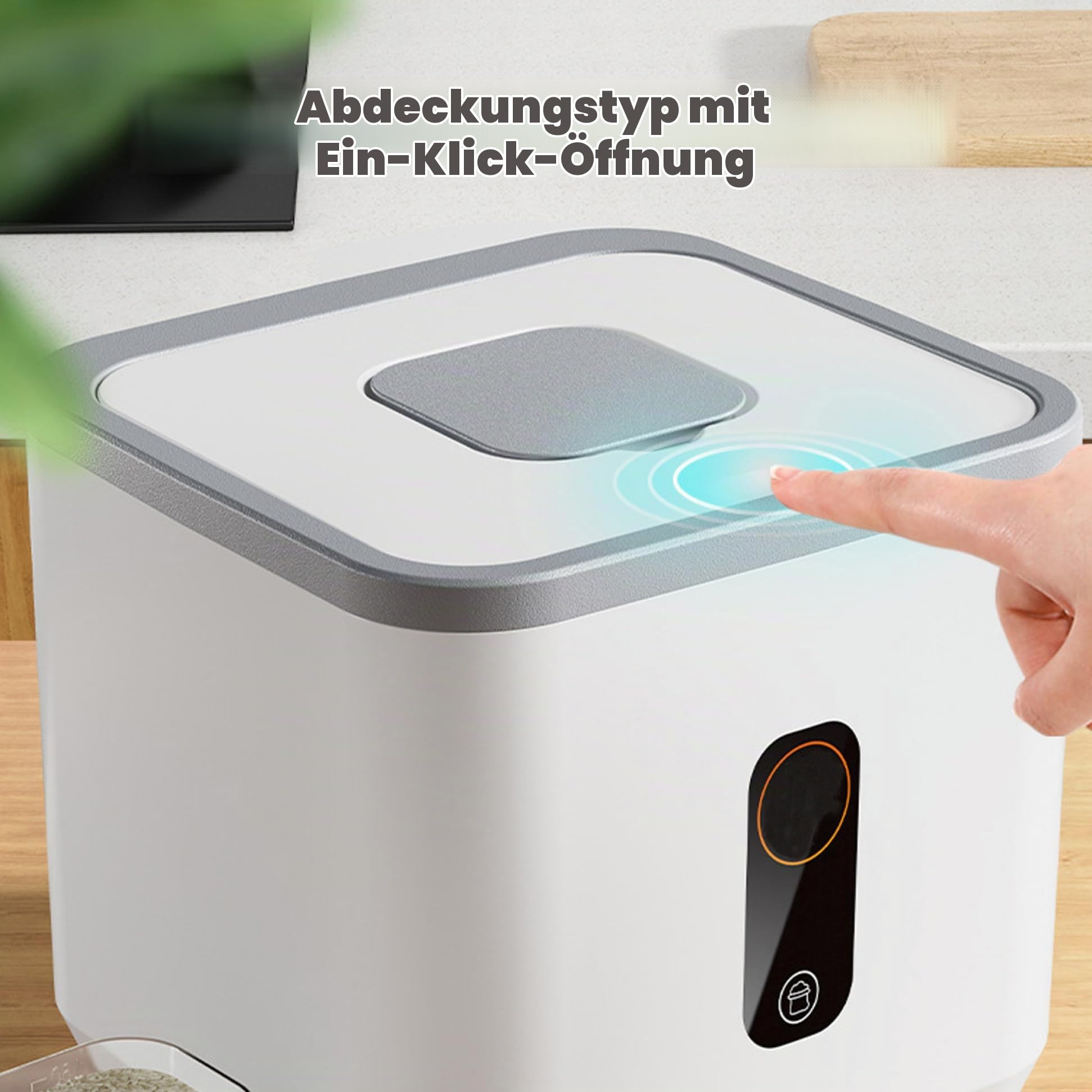 Reisbehälter 5 Kg Lebensmittelecht Feuchtigkeitsbeständig Doppelte Silikondichtung Müsli-reis-eimer Mit Messbecher Starke Belastung Hitzebeständig Reisaufbewahrung Reisbehälter Reisaufbewahrung
