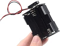 Vista 3 de 3 piezas 6 x 1.5 V (9 V) AA soporte de batería con 3 piezas 9V I tipo Snap conector carcasa de plástico dos capas caja de batería