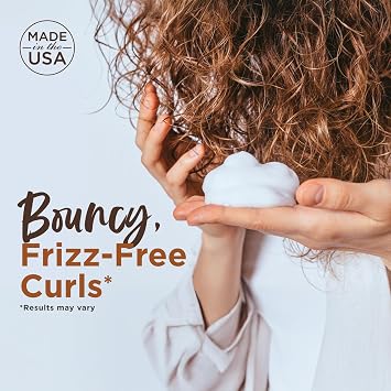 Every Strand Simply Curls Mousse 8 oz, Curl Defining and Volumizing Foam for Wavy, Curly, and Coily Hair, Lightweight Hold for Twist-Outs and Wash-and-Go Styles