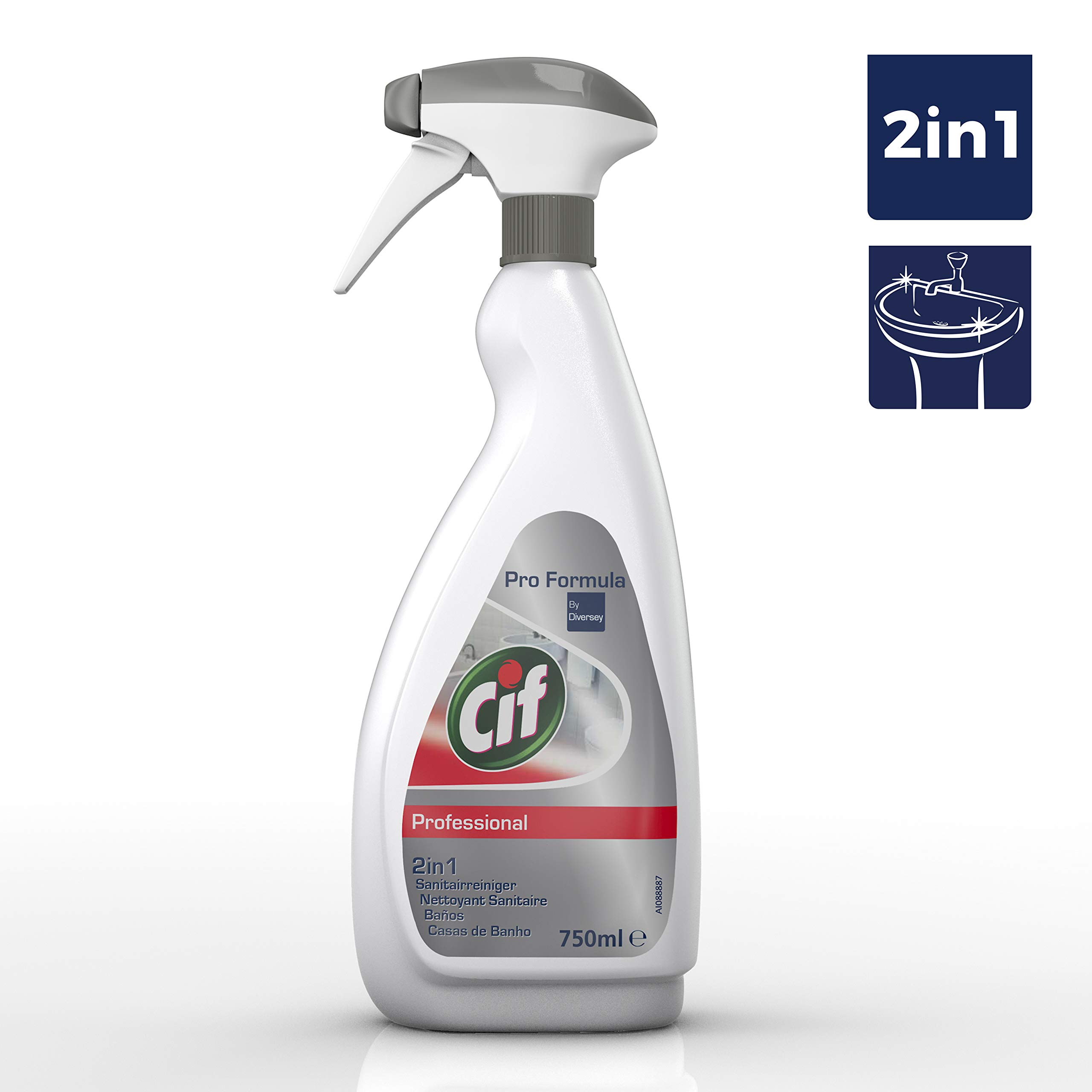 Cif Pro Formula 2in1 Sanitairreiniger, 750ml/sproeiflacon, 6st/doos