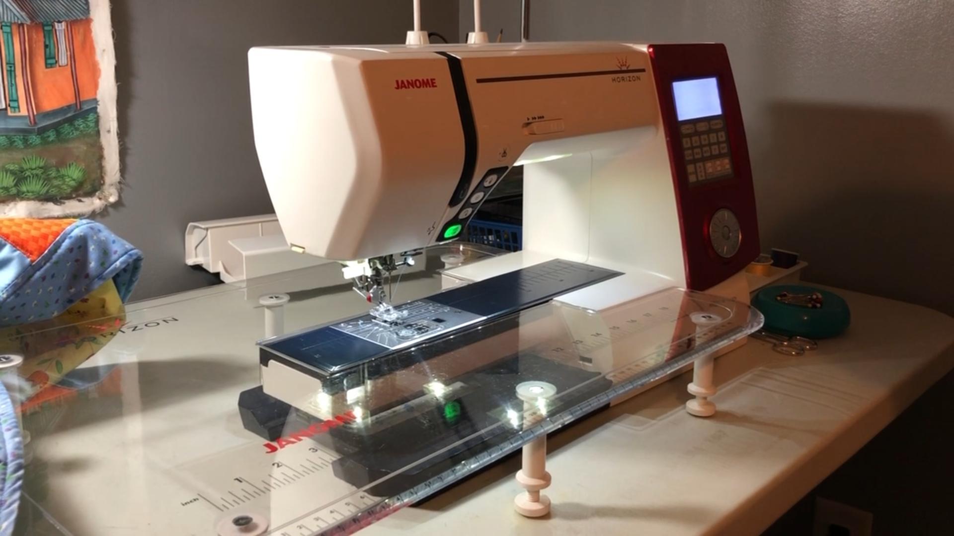 Watch A review of the Janome Memory Craft Horizon 7700QCP Sewing 
