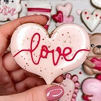 Vista 2 de Crethinkaty Juego de 3 cortadores de galletas de corazón de acero inoxidable para hornear