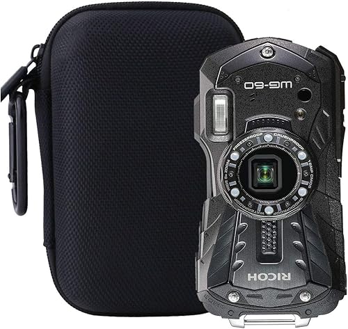 Miniatura 5 de WERJIA Estuche rígido para cámara digital Ricoh WG-80WG-70WG-60WG-50WG-6 (estuche de almacenamiento, negro)