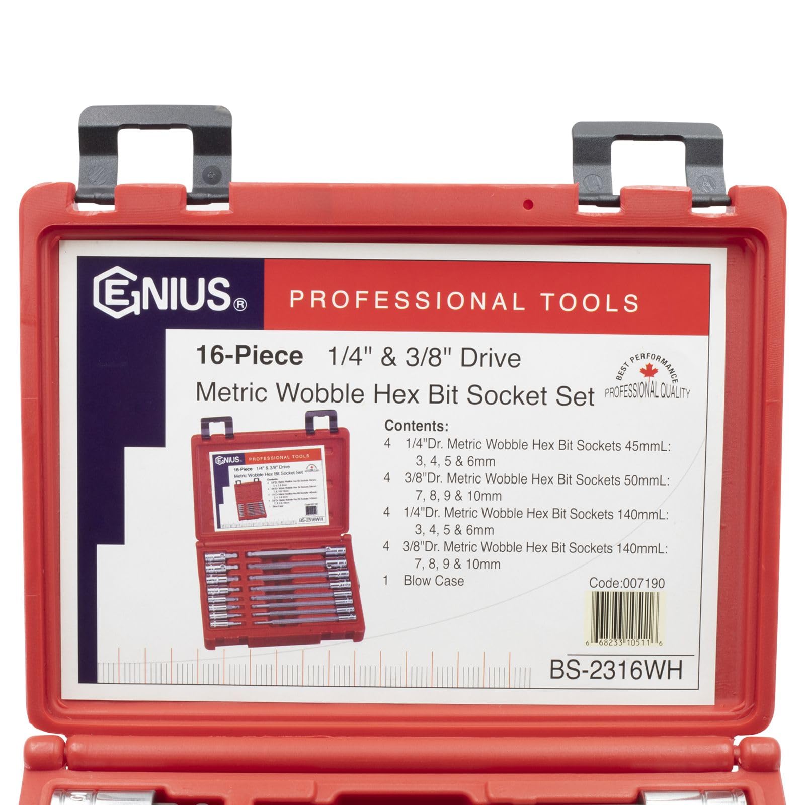 Genius Tools 16 Piece 1/4