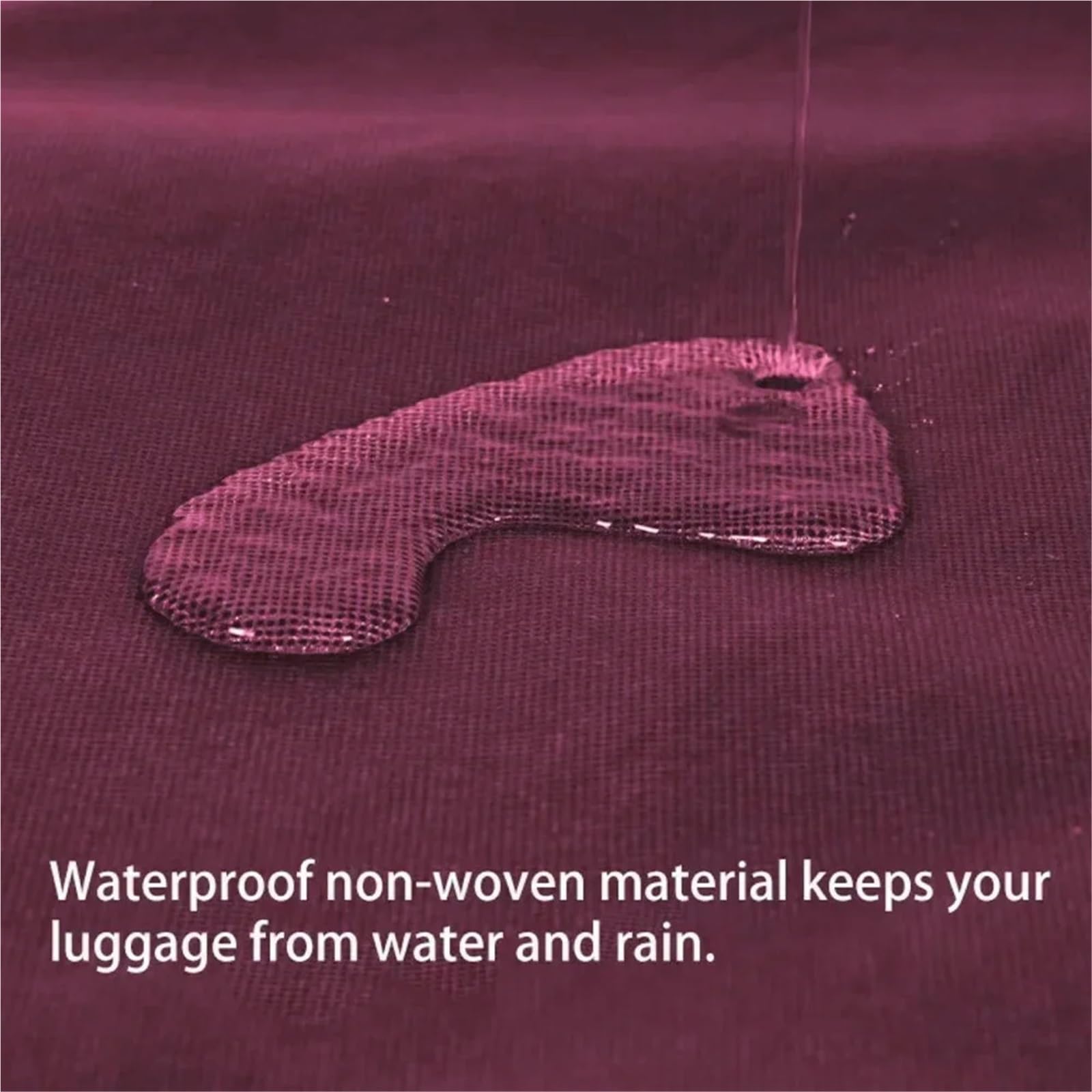 2 uds Maleta de Viaje Cubierta Equipaje Reutilizable a Prueba Polvo rasguño Protector Impermeable no Tejido para Maletas(Browm,22inch)