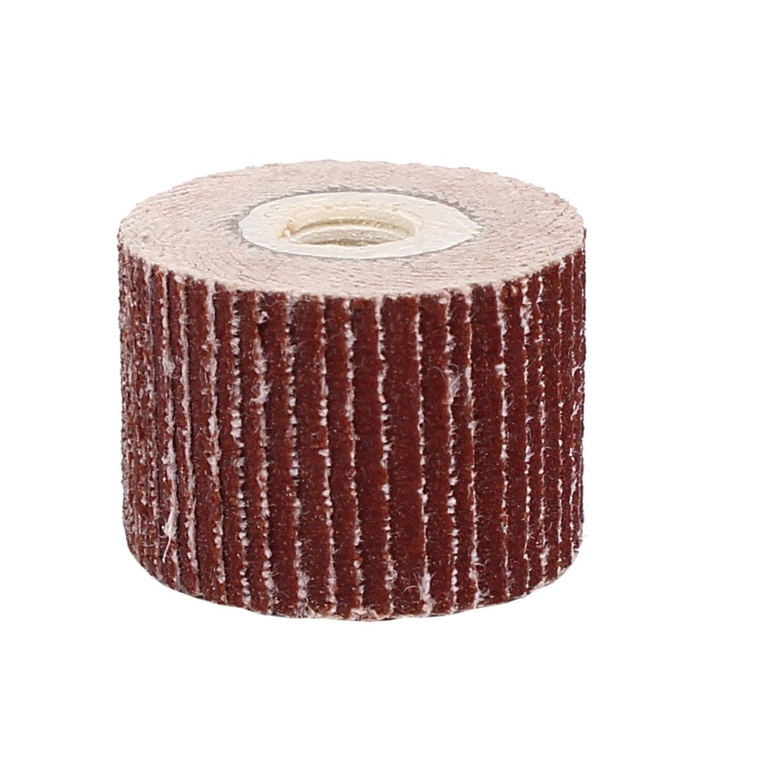 Aexit 400 Grit Abrasives Sandpaper Cylinder Shape Flap Wheel Grinding Sanding Buffing Tool Brown Model:69as543qo222