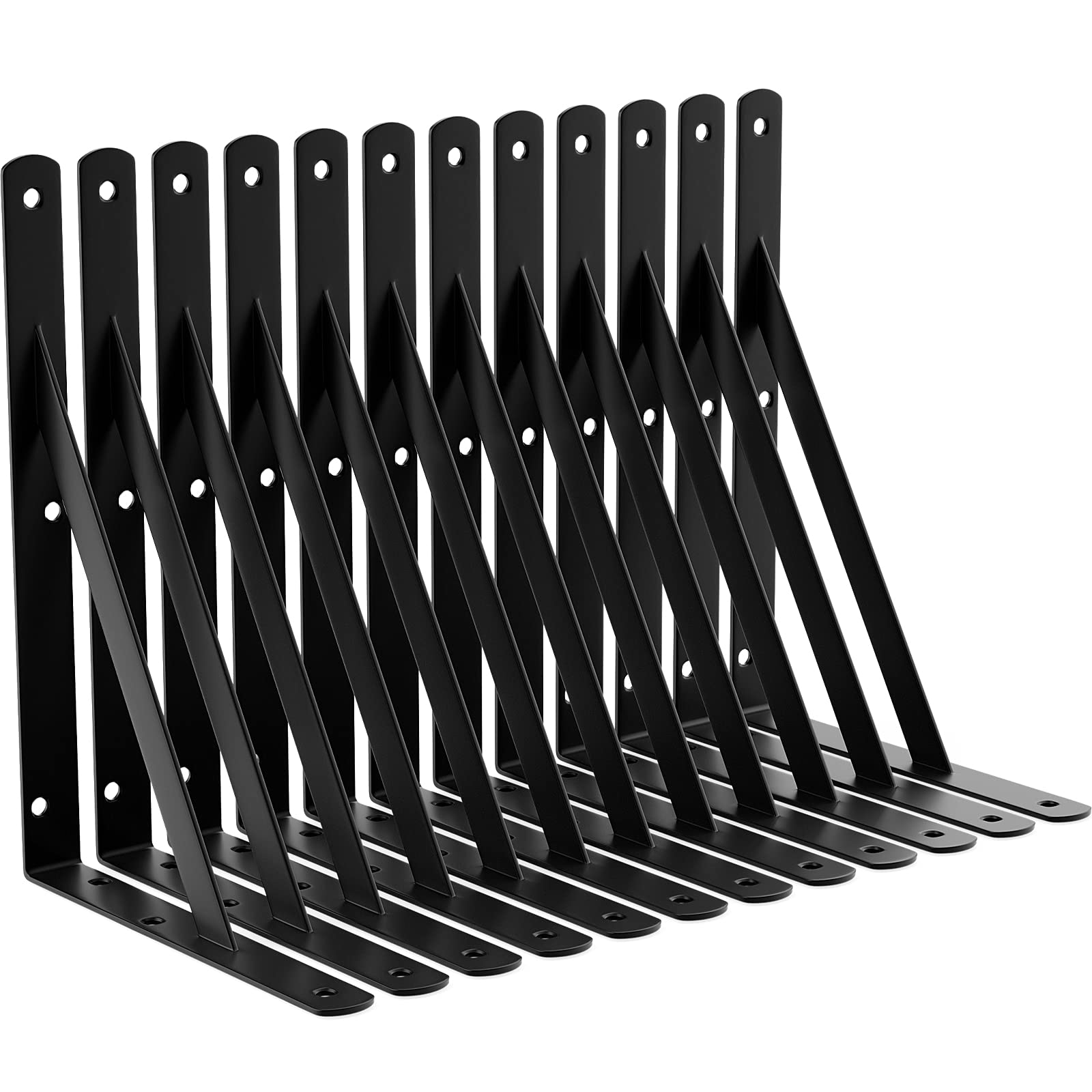 Buy LEOPO 11 Inch Shelf Brackets for DIY Floating Shelf, Heavy Duty L