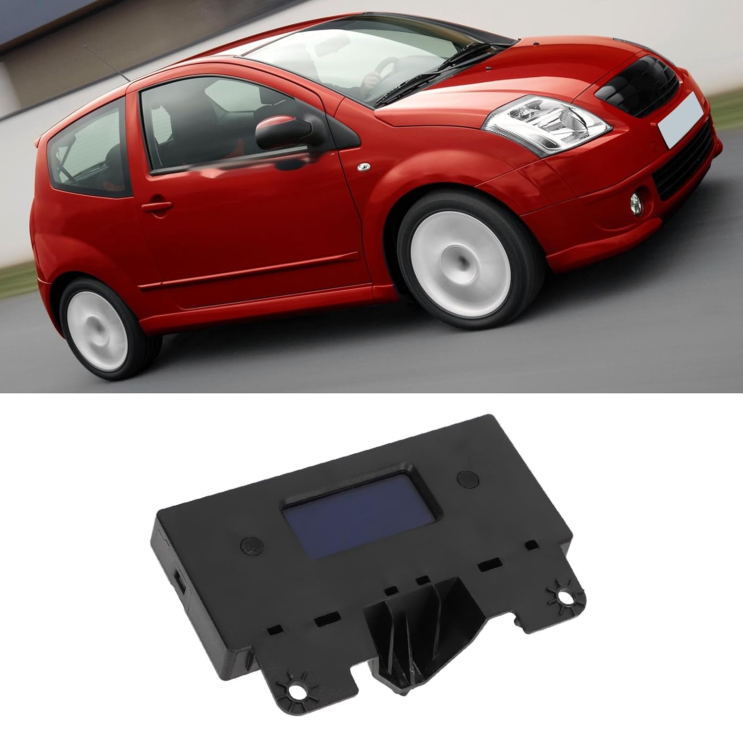 Compatibility with Digital Clock 6155CN, Electronic Time, High Accuracy, Easy Installation, ABS Material, Replacement for Peugeot 206 Hatchback 2005 2008, Practical Car Accessory