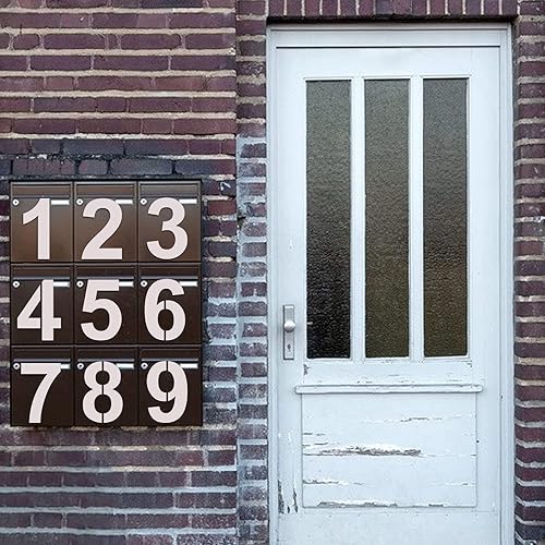 Miniatura 4 de Plantillas de números grandes de 18 pulgadas, plantillas de pintura de números reutilizables, plantillas digitales de plástico, plantillas para