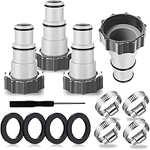 4 x pool hose adapter, pool adapter, adapter for Intex pool, hose adapter for pump, connection for diameter 32 and 38 mm pool hose