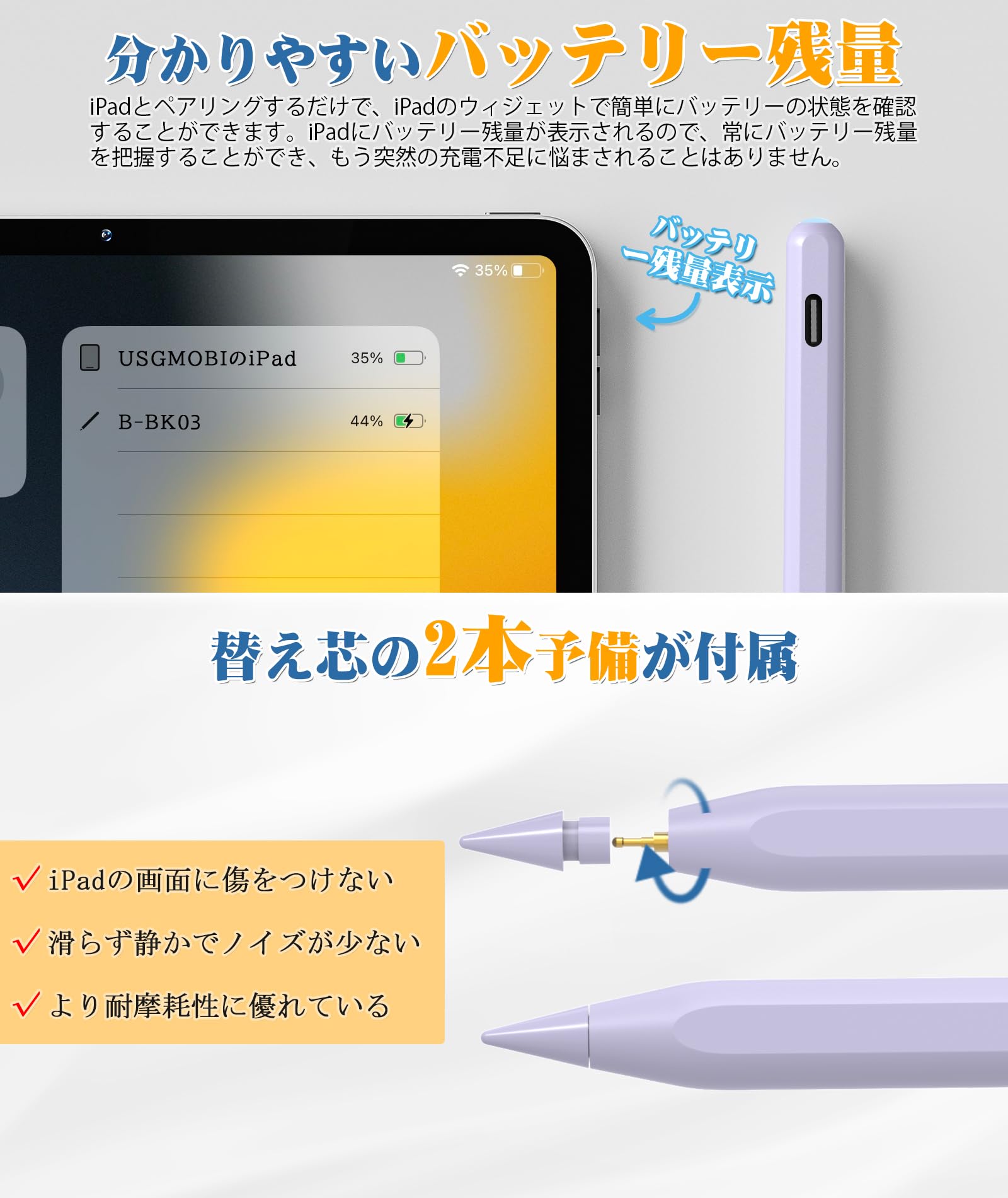 Amazon | 【2025改良型 ワイヤレス/Type-C急速充電対応】USGMOBI