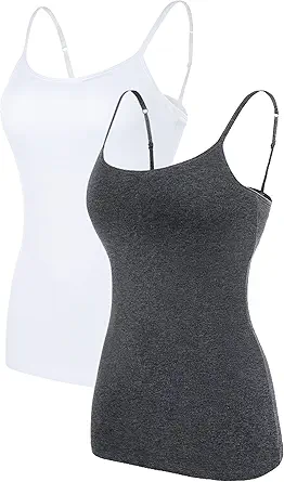ATTRACO Cotton Camisole with Shelf Bra