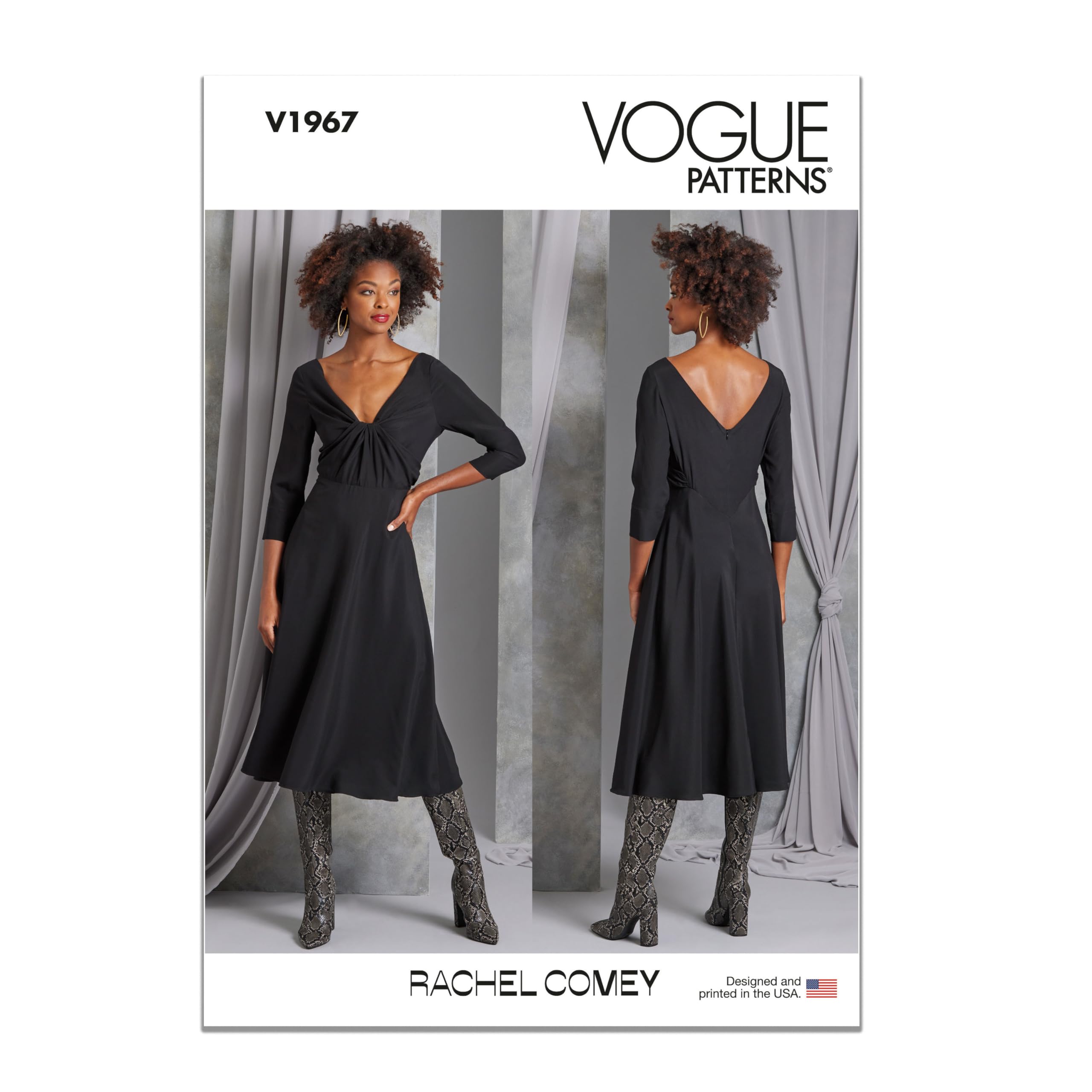 Amazon.com: Vogue Misses' Lined Fit and Flare Dress Sewing Pattern Kit by  Rachel Comey, Design Code V1967, Sizes 6-8-10-12-14 : Arts, Crafts & Sewing