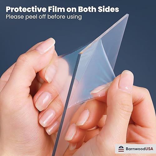 Miniatura 4 de Hojas de plexiglás para marco de fotos de repuesto, 116 pulgadas de grosor para marcos de fotos y vitrina acrílica, hoja de acrílico transparente,