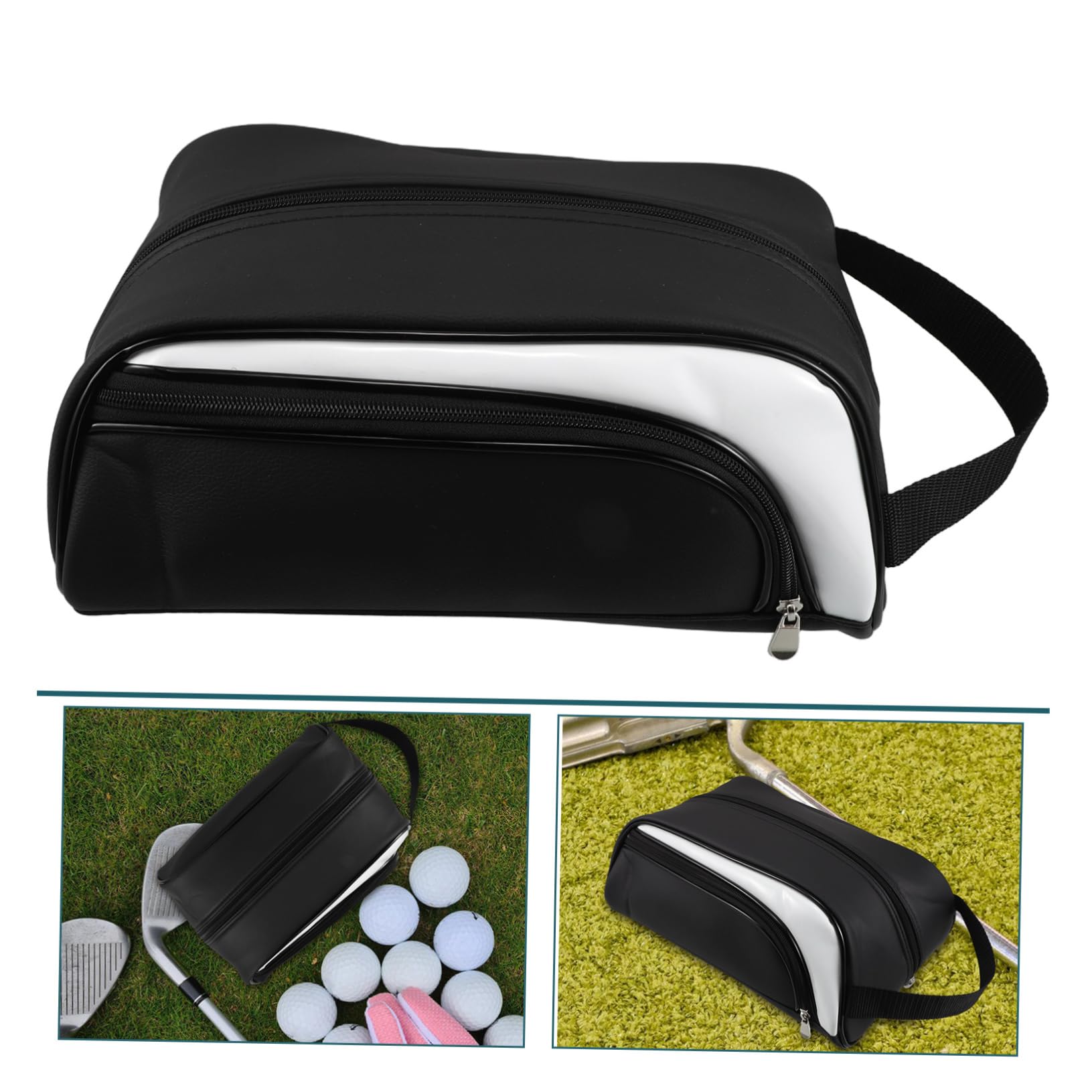 GALPADA Schuhbeutel für Reisen Wasserdichter Pu Schuhbeutel zur Aufbewahrung Schuhtasche für Koffer Tanzschuhbeutel Schuhorganizer für Golf und Sportarten Leicht Tragbar