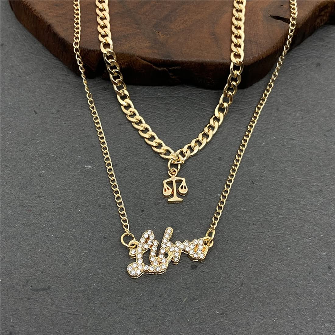 Layered Astrological Necklace for Plated Jewellery
