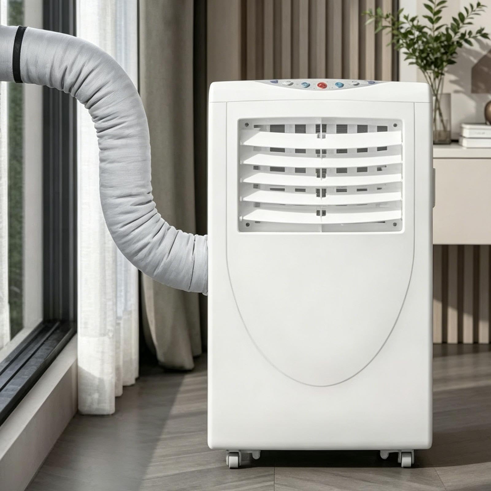 Aislante Portátil Para Manguera De AC,Envoltura Portátil Aislante Con 3 Correas Ajustables | Envoltura Para Manguera AC | Para Invierno Interior Ventana Oficina