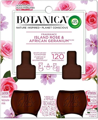 Air Wick Botanica By Air Wick - Aceite perfumado enchufable flor de miel de lavanda francesa ambientador aceites esenciales 3 unidades paquete de 1
