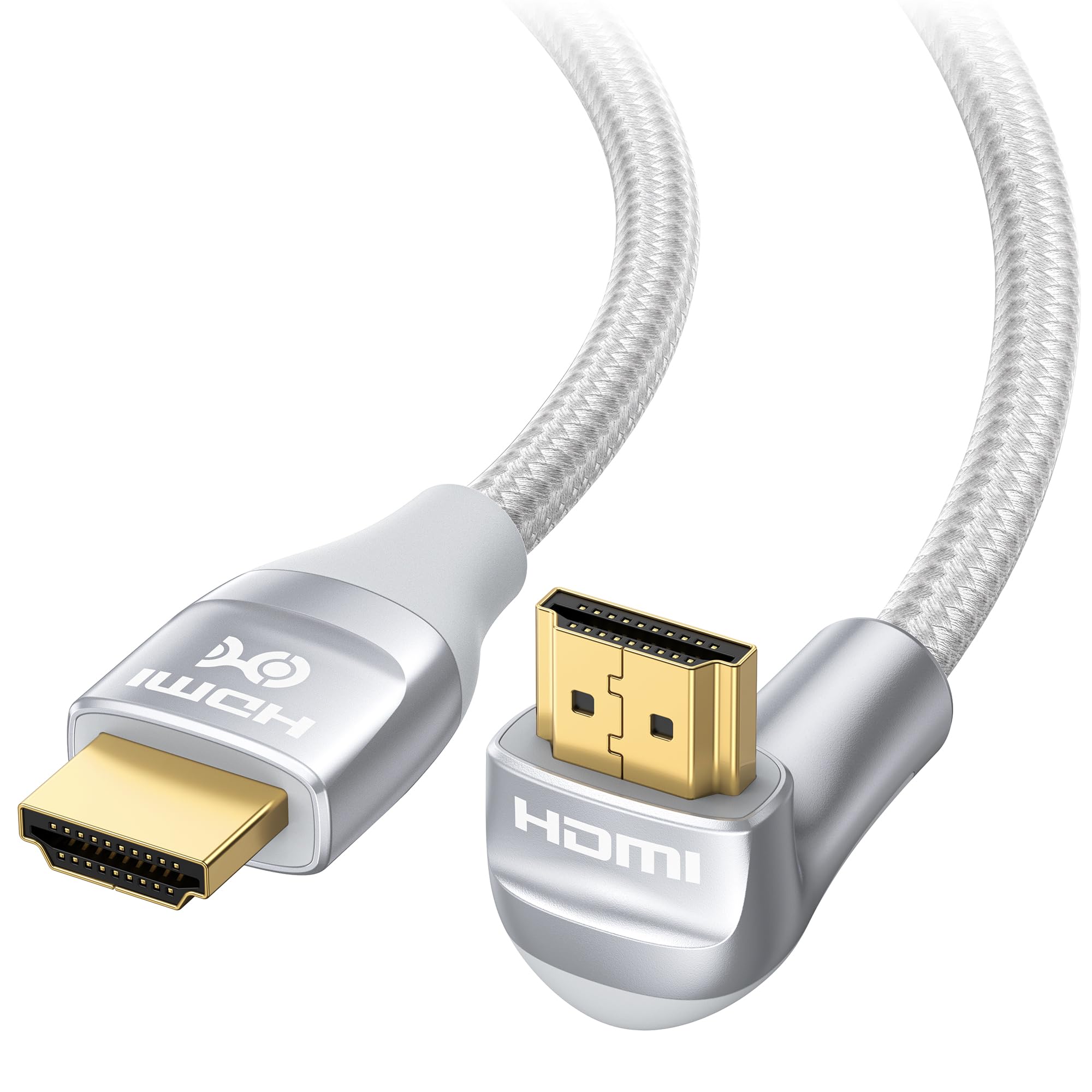 Cable Matters 48Gbps Ultra HD 8K Right Angle HDMI Cable 2m (270 Degree HDMI Cable)