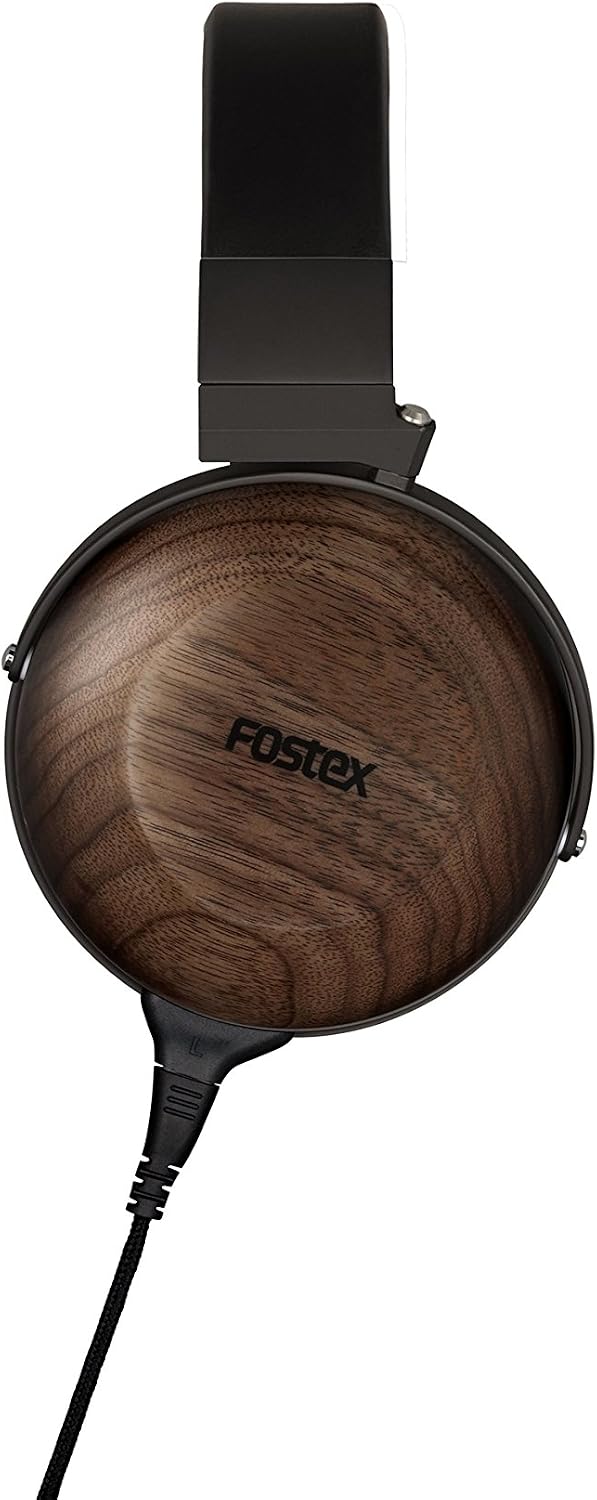 Fostex TH-610 Premium Stereo Headphones with Tesla Magnetic Circuit, Black/Walnut