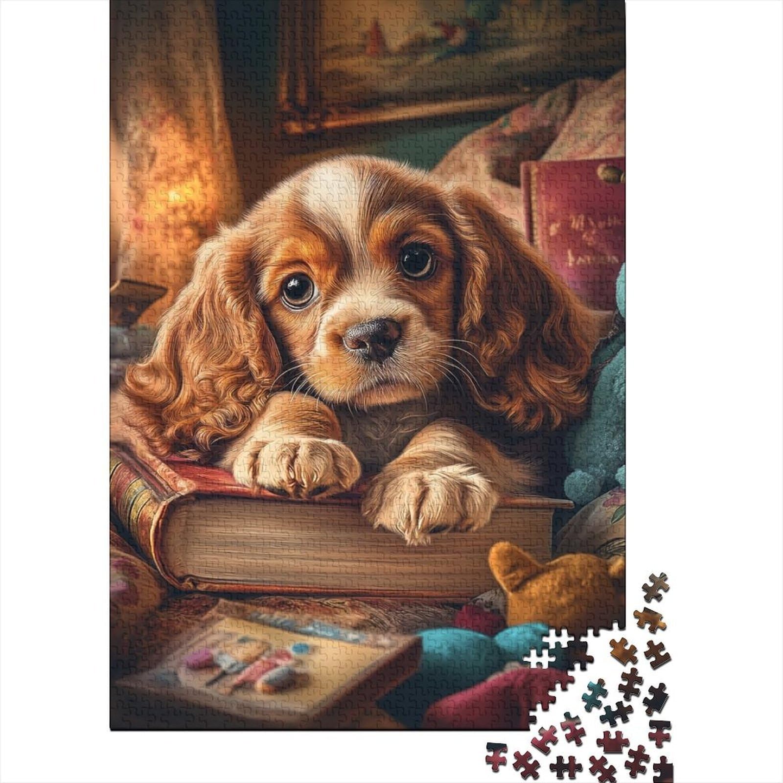 Puppy Reading Time 1000pc adult puzzle paper leisure