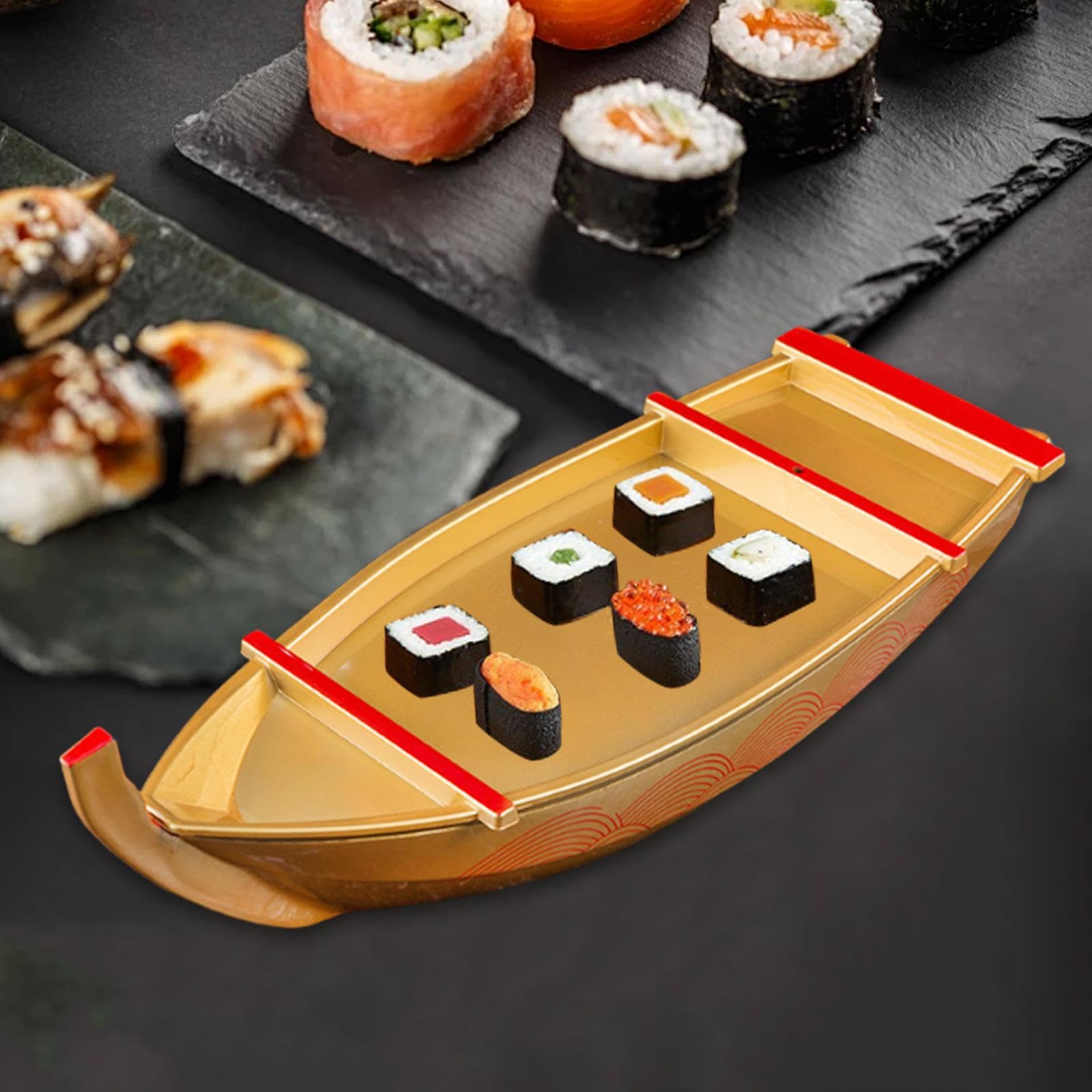 Plateau de Service pour Sushis, pour Restaurant Ou Maison, Support pour Sashimi, Plateau à Sushis