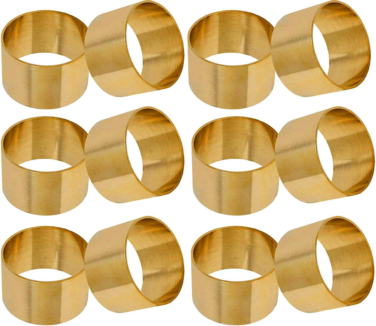 SKAVIJ Handmade Napkin Rings Set of 12 for Everyday New Year Christmas