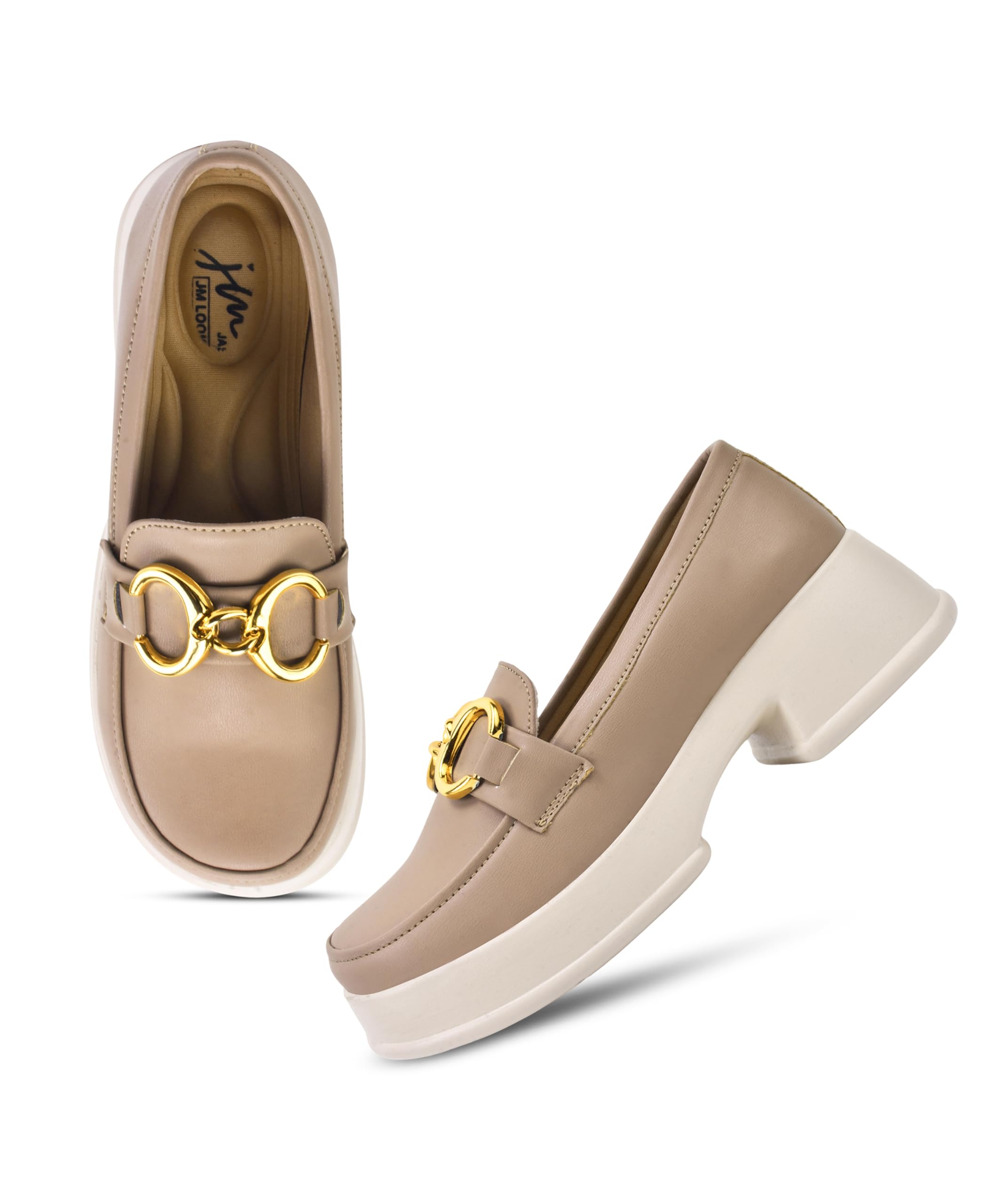 Platform Loafer with Striking Gold Chain Accent and Chunky Sole-image-23