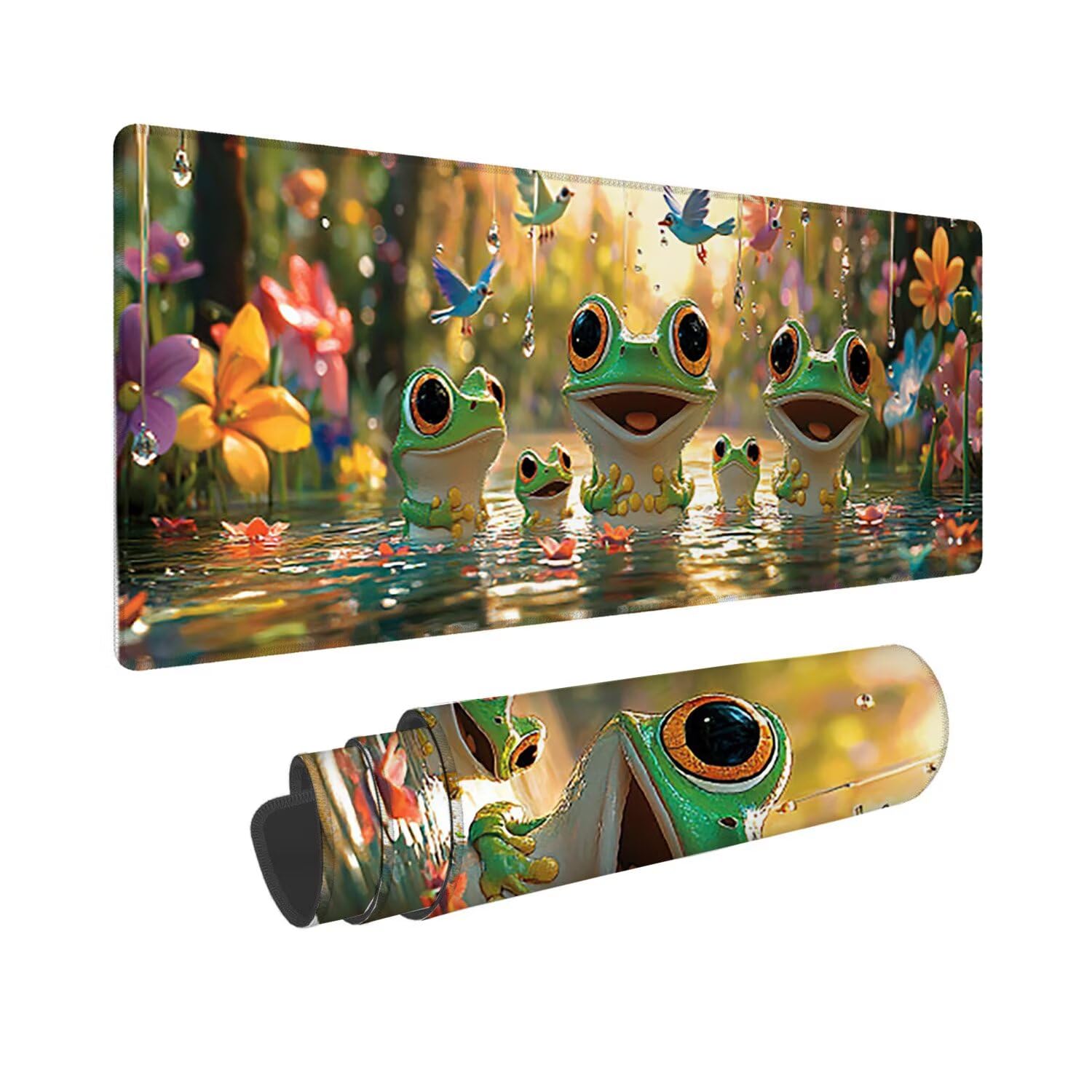 Podkładka pod mysz 160 x 80 cm, gamingowa podkładka pod mysz z przyszytymi krawędziami, długa duża podkładka pod mysz XXL, gamingowa podkładka pod mysz z antypoślizgową gumową podstawą, akcesoria na