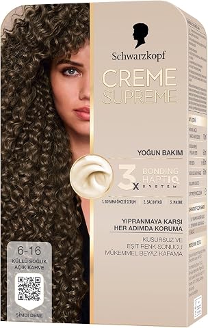 Schwarzkopf Creme Supreme Saç Boyası 6-16 Küllü Soğuk Açık