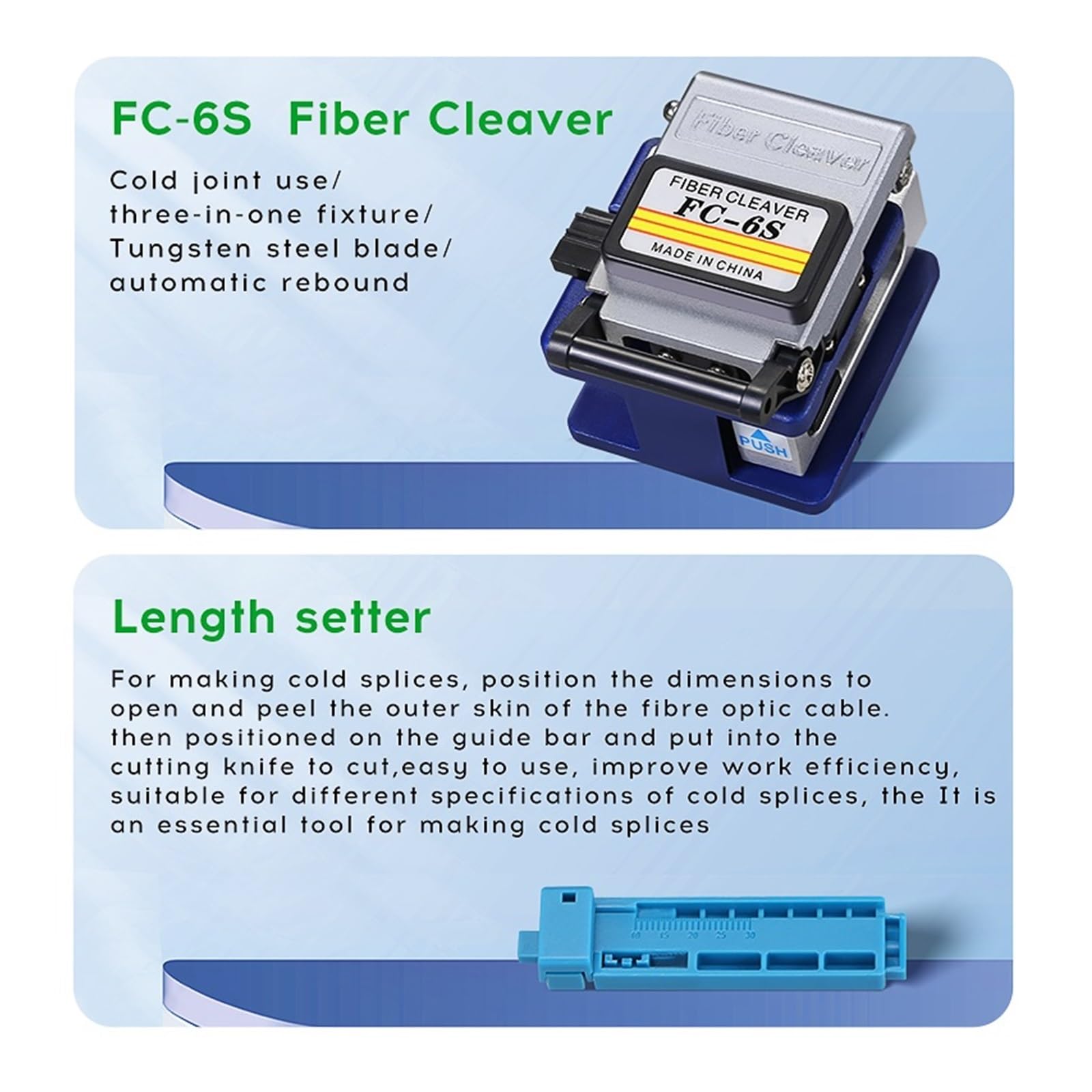 Testeur de câble réseau, Kit D'outils For Fiber Optique FTTH 17 Pièces/ensemble, Avec Couperet De FC-6S-50 ~ + 26dBm, Compteur Puissance, Localisateur Visuel Défauts 10mw(-70 to 10dbm)