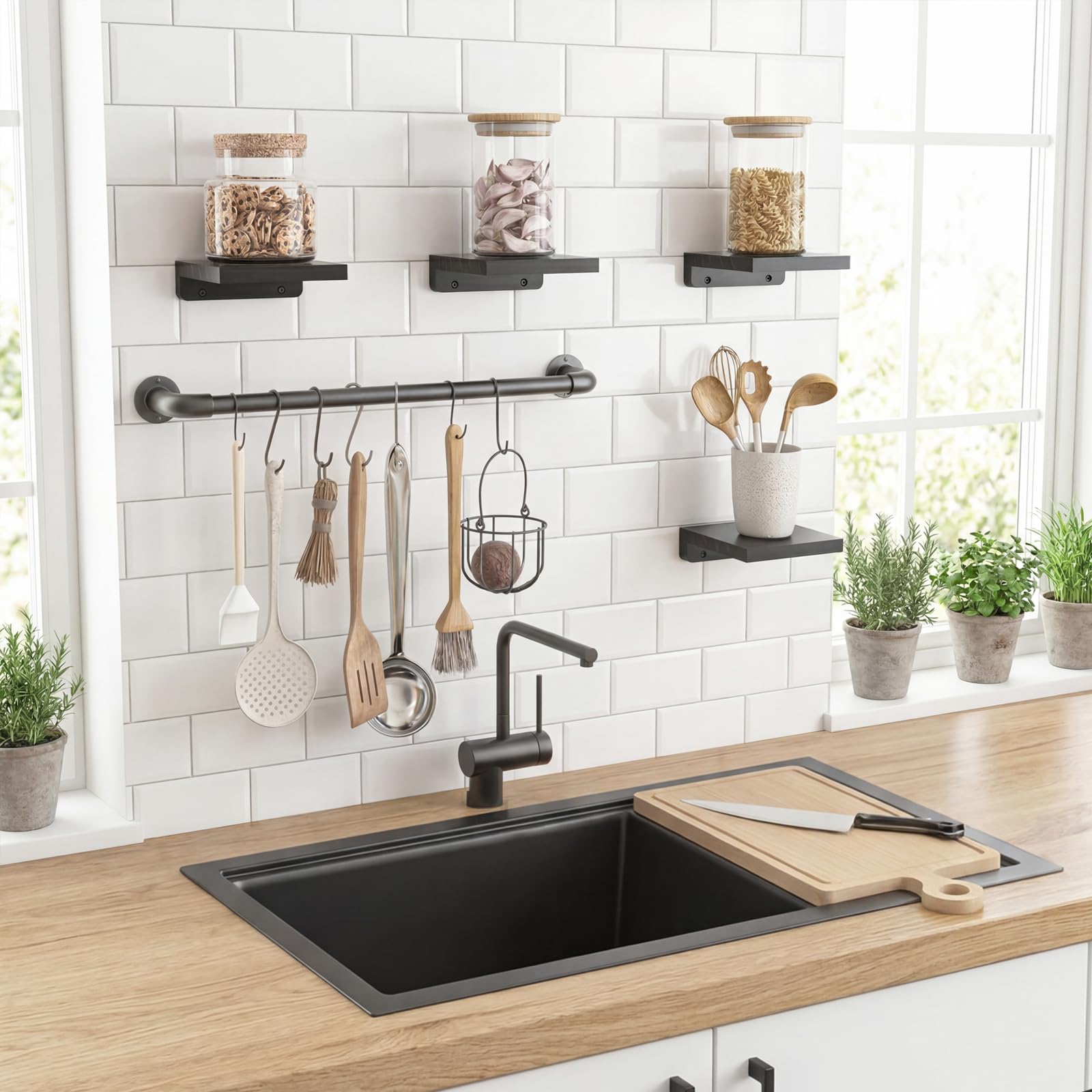 Fixwal Floating Shelves - Set of 4 -6