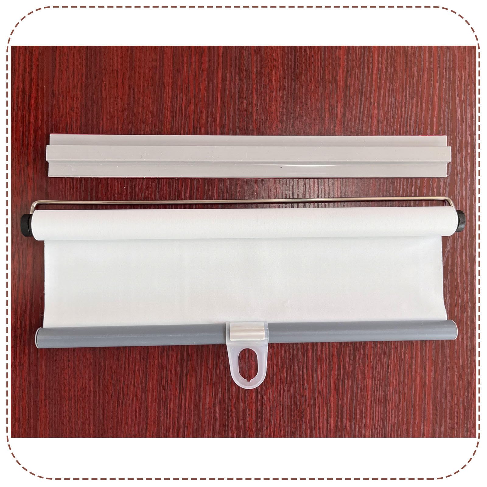 Kgudys White Roller Blinds No Drill,Blackout Heat Insulation Roller Blinds,60Cm 80Cm 90Cm 100Cm 110Cm 120Cm Wide Retractable Roller Window Shades,Portable Sun Shade Curtain For Window,-58X150cm(22.8X59in)