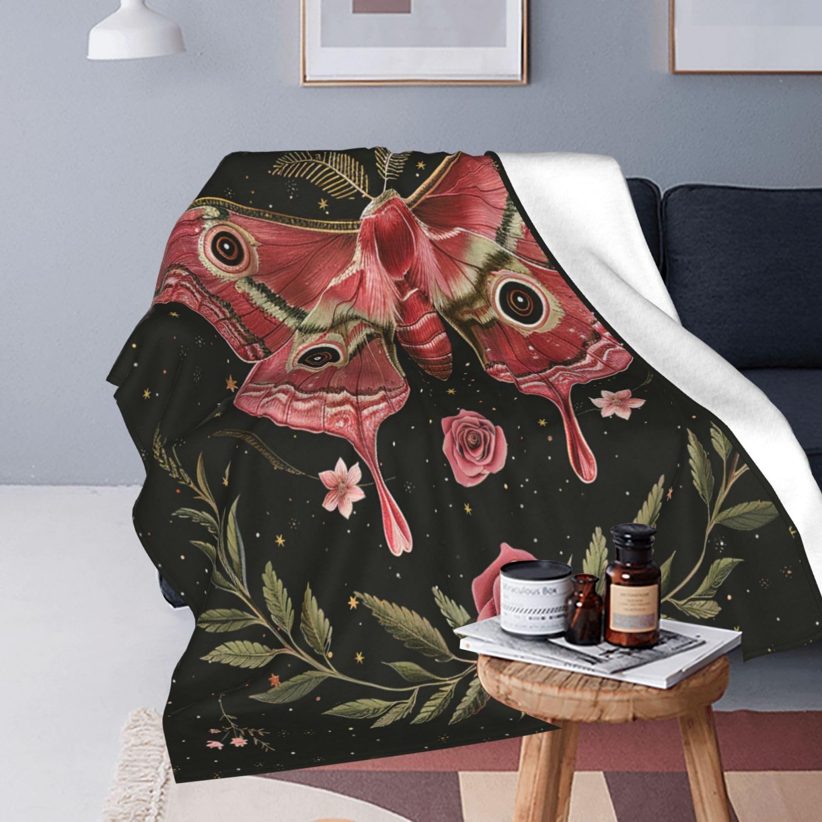 Couverture Polaire Décorative Papillon - Douce, Chaude, 101.6 X 127 Cm, Idéale Pour Canapé Ou Lit - 2