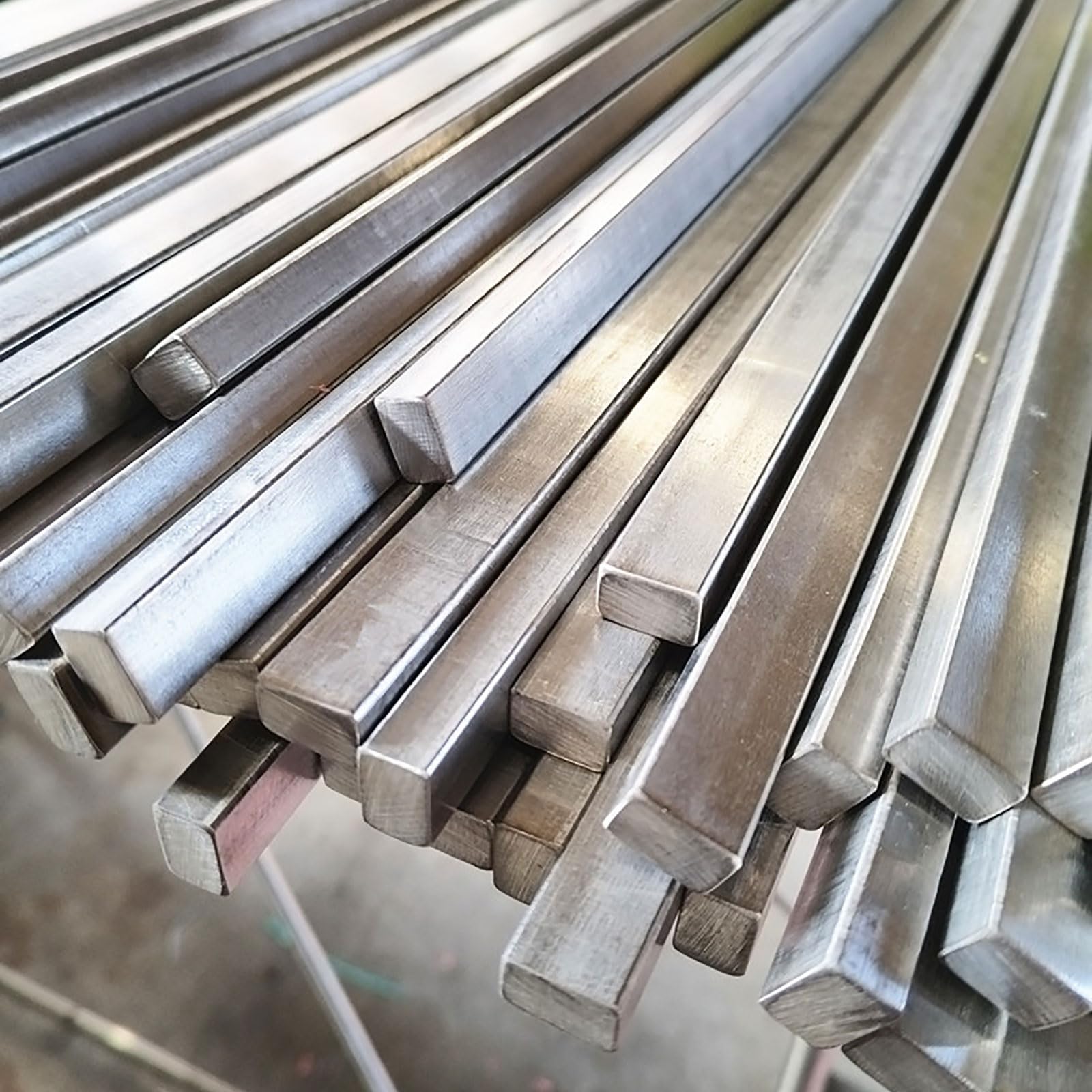 Juego de barras planas de acero inoxidable 304, 2 piezas de chapa de acero con acabado cepillado de 15 mm de espesor for proyectos industriales y de bricolaje(15x30mm)