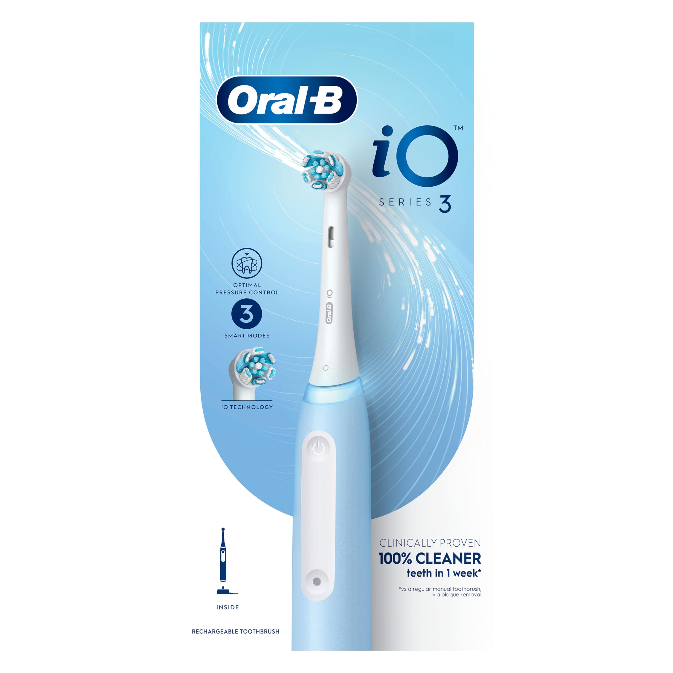 Oral-B iO Series 3 本体【新品未開封】 Oral-B iO Series 3 Rechargeable Electric Toothbrush, 3 Smart Modes