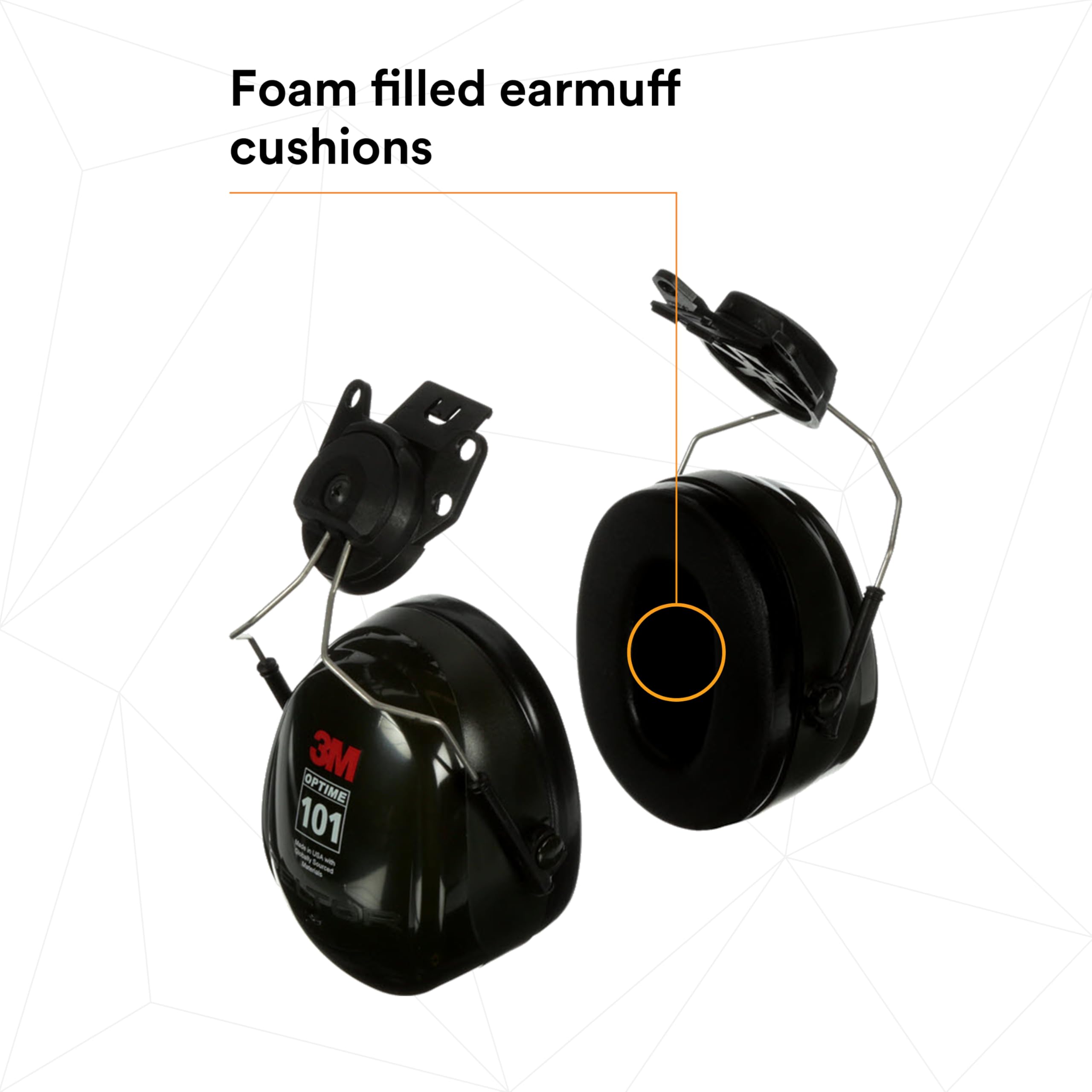 3M Peltor Optime 101 Ohrenschützer, Gehör Erhaltung (1 Stück), Cap Mount, 1