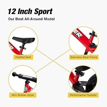 【超美品】STRIDER(ストライダー) 12 スポーツ レッド バランスバイク Amazon.co.jp: STRIDER(ストライダー) 12 SPORT (スポーツ