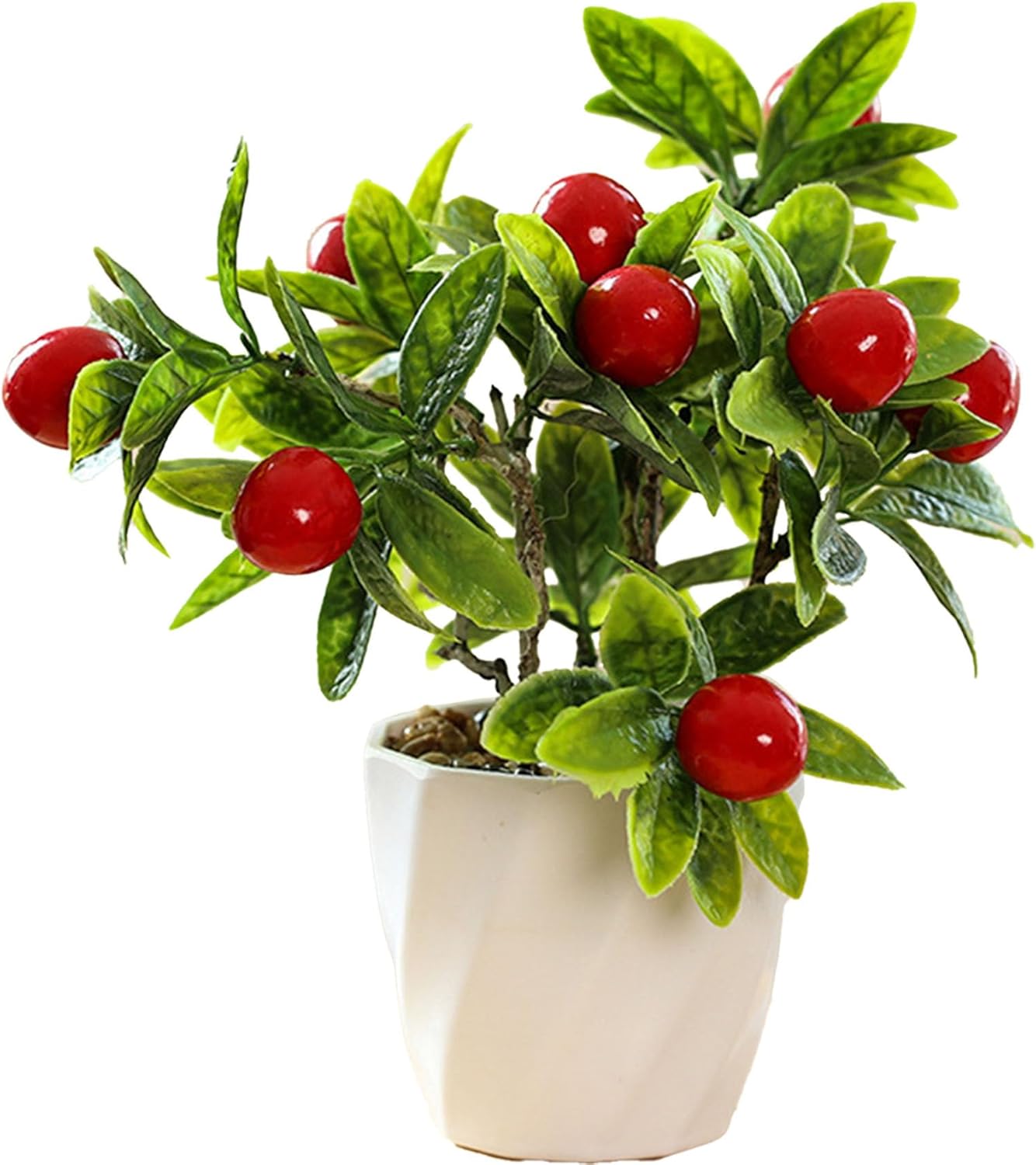 Mini Artificial Desk Plants, 4 Kinds of Artificial Fruit