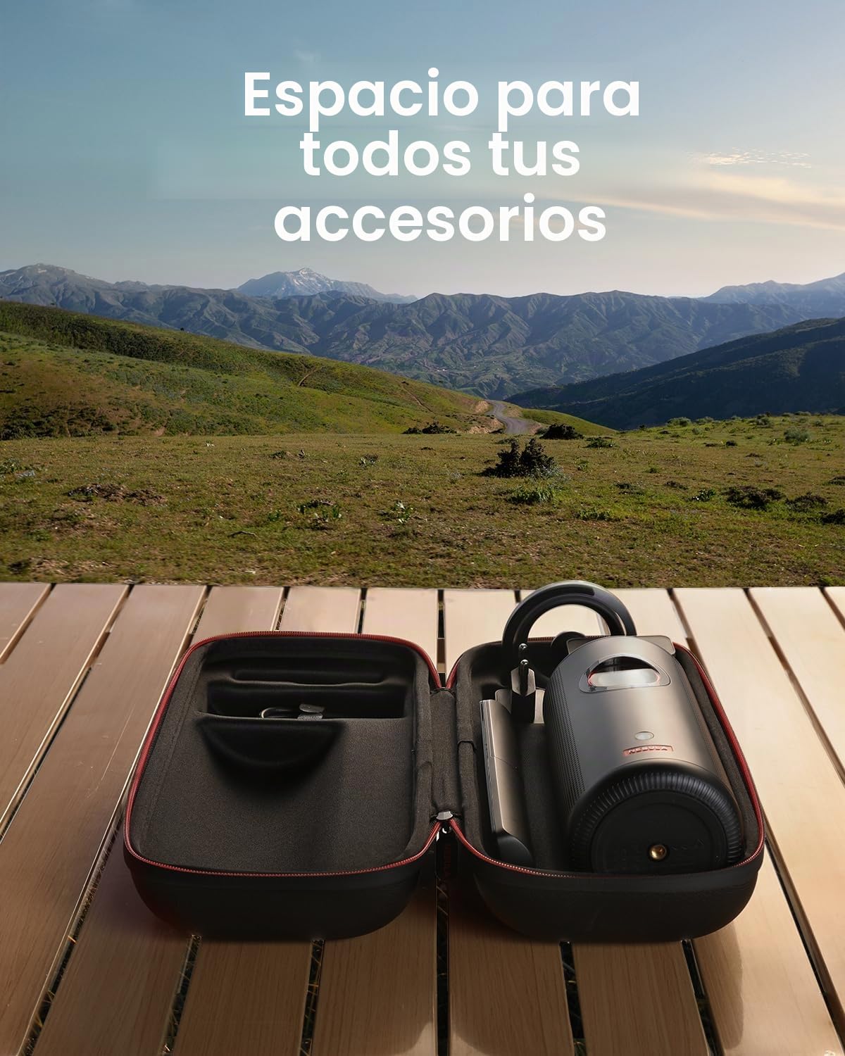 NEBULA Capsule 3 Laser Funda de Viaje Oficial, Poliéster Impermeable con Adaptador y Mando