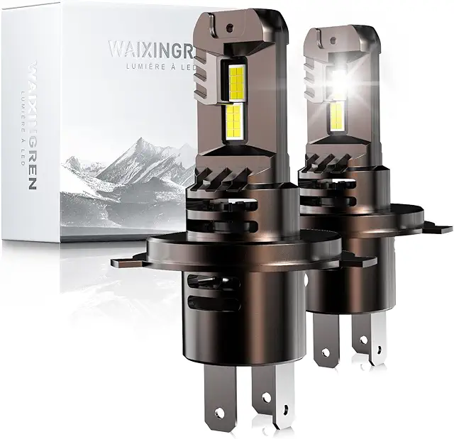 Ampoule LED H4 Voiture 36000LM, 120W, 6500K Blanc - 2 Pièces