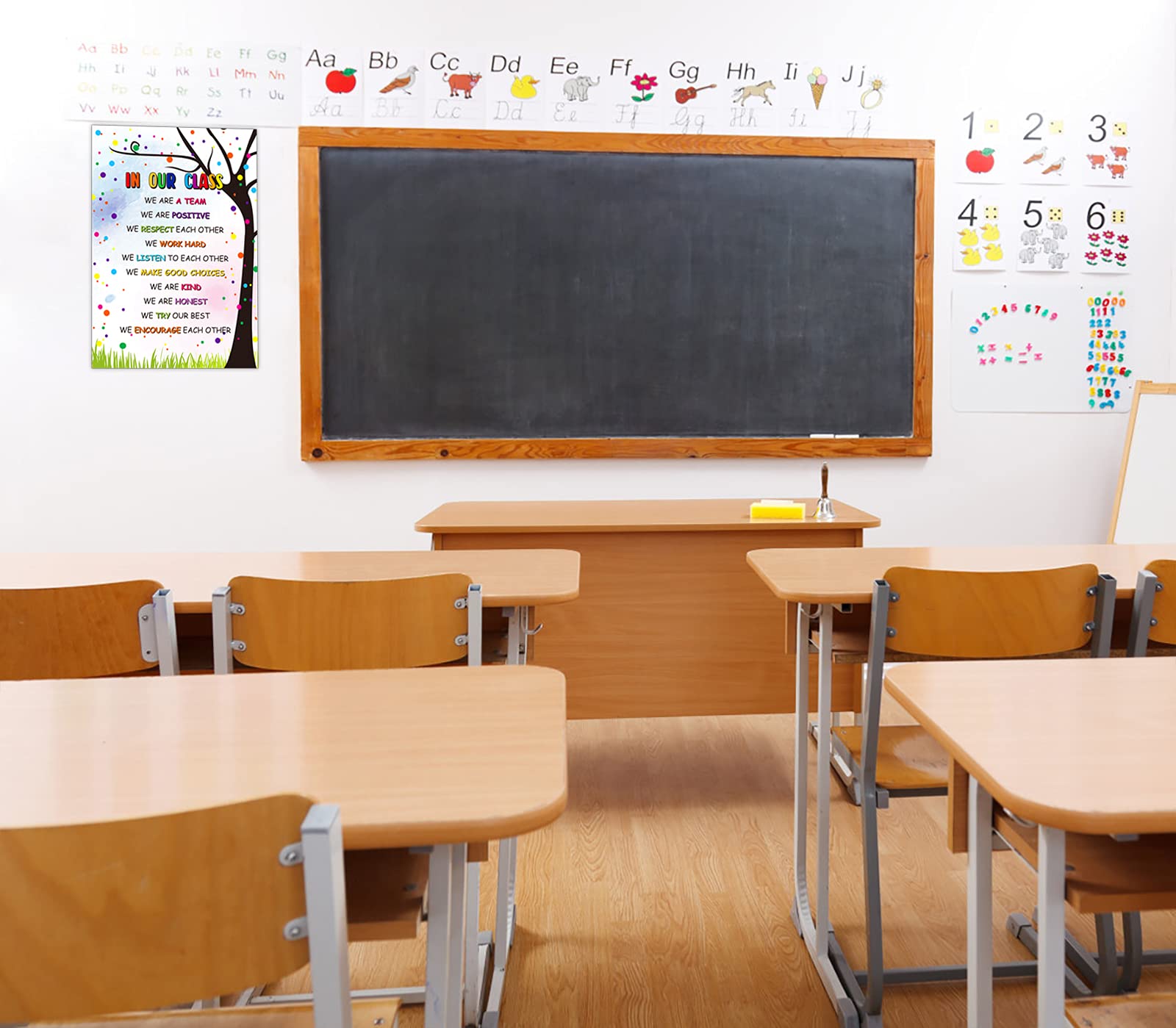 Amazon.co.jp: FLYAB Classroom Rules ポスター 幼稚園 幼稚園 小学校