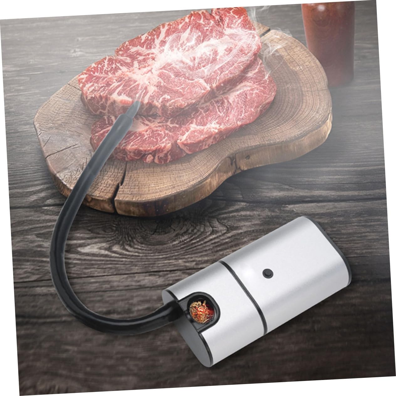 Affumicatore Portatile Infusore Per Cucina Molecolare Kit Per Affumicare Cocktail Alimenti Leggero Compatto