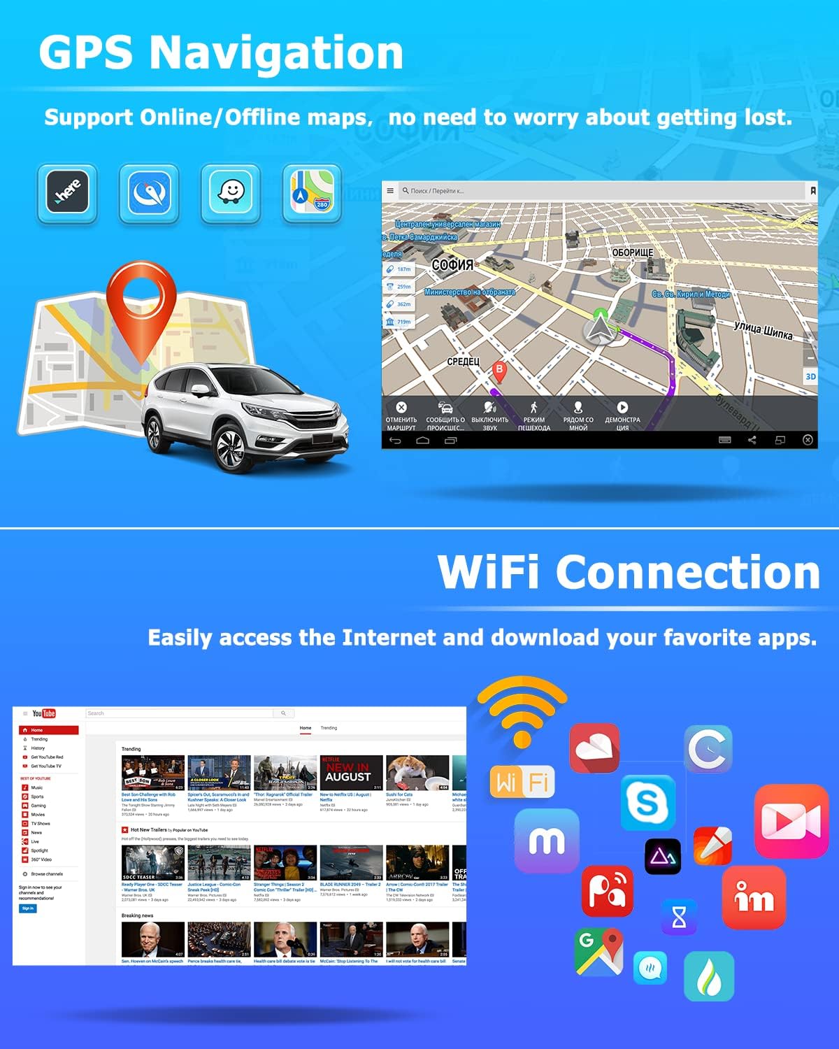 2g32g for honda civic 2001 2005 radio hikity android 11 car stereo wireless apple carplay android auto 9 inch touch screen car radio with bluetooth