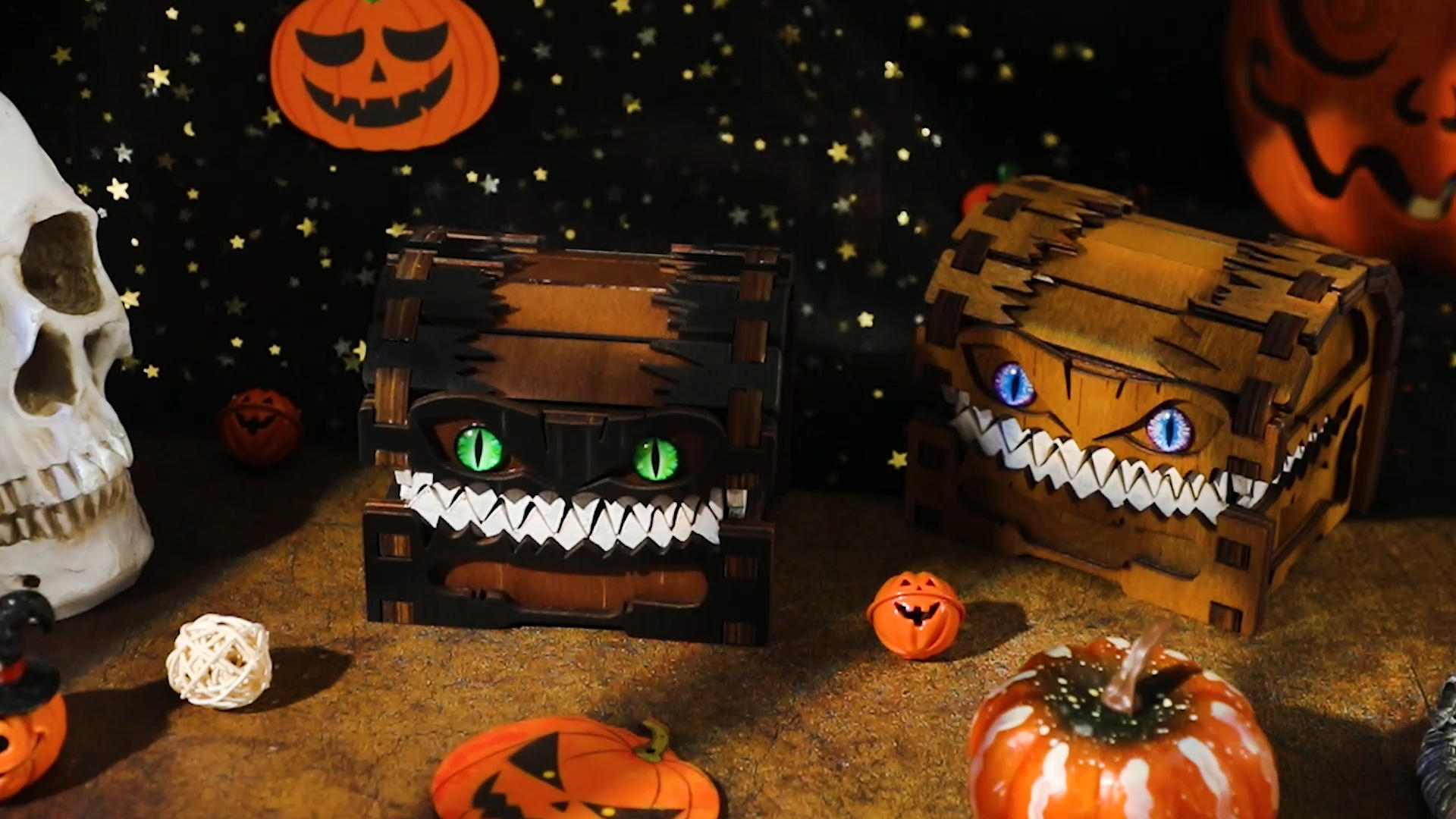 Amazon.com: JULEASEL Mimic Dice Box – Wooden Monster Treasure