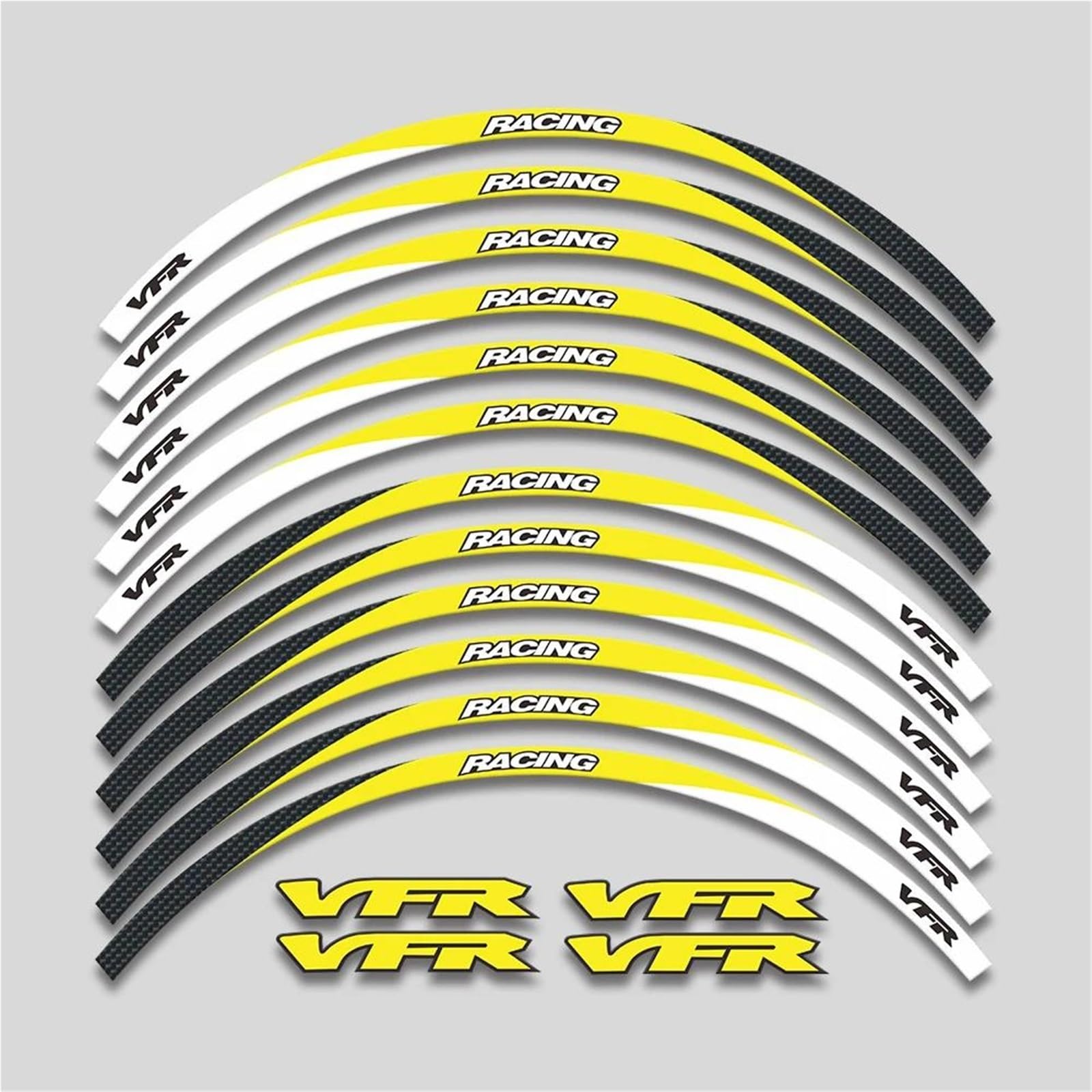 Wheel Stickers Motorcycle Rim Reflective Sticker for VFR1200 VFR1200F VFR 1200 1200F Wheel Hub Decals Waterproof Strips Stickers Rim Reflective Decal