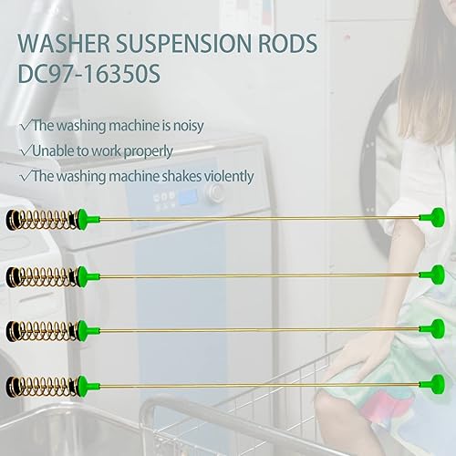 Miniatura 6 de 2025 Actualización DC97-16350S Varillas de suspensión para arandela* 4 (OEM) Reemplazar DC97-16350T DC97-16350K DC97-16350R Compatible con varillas