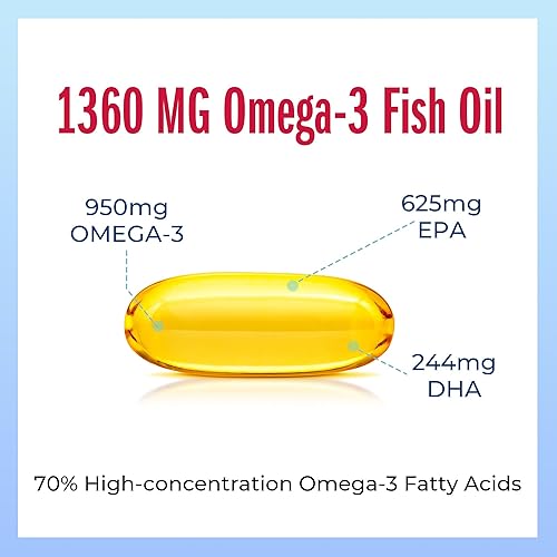 Miniatura 10 de Vitamina mundo Triple Omega-3Aceite de Pescado 60Liberación Rápida cápsulas blandas