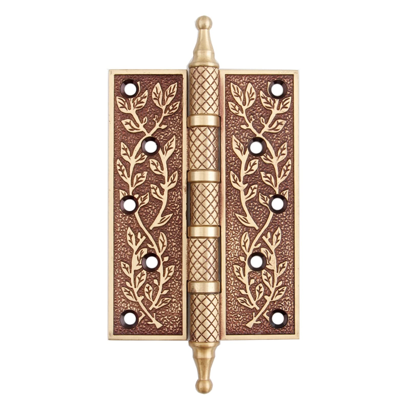 KLerDH Hinges, European Style Copper Hinges, Thickened Antique for Flat-Opening Wooden Doors(5INCH)