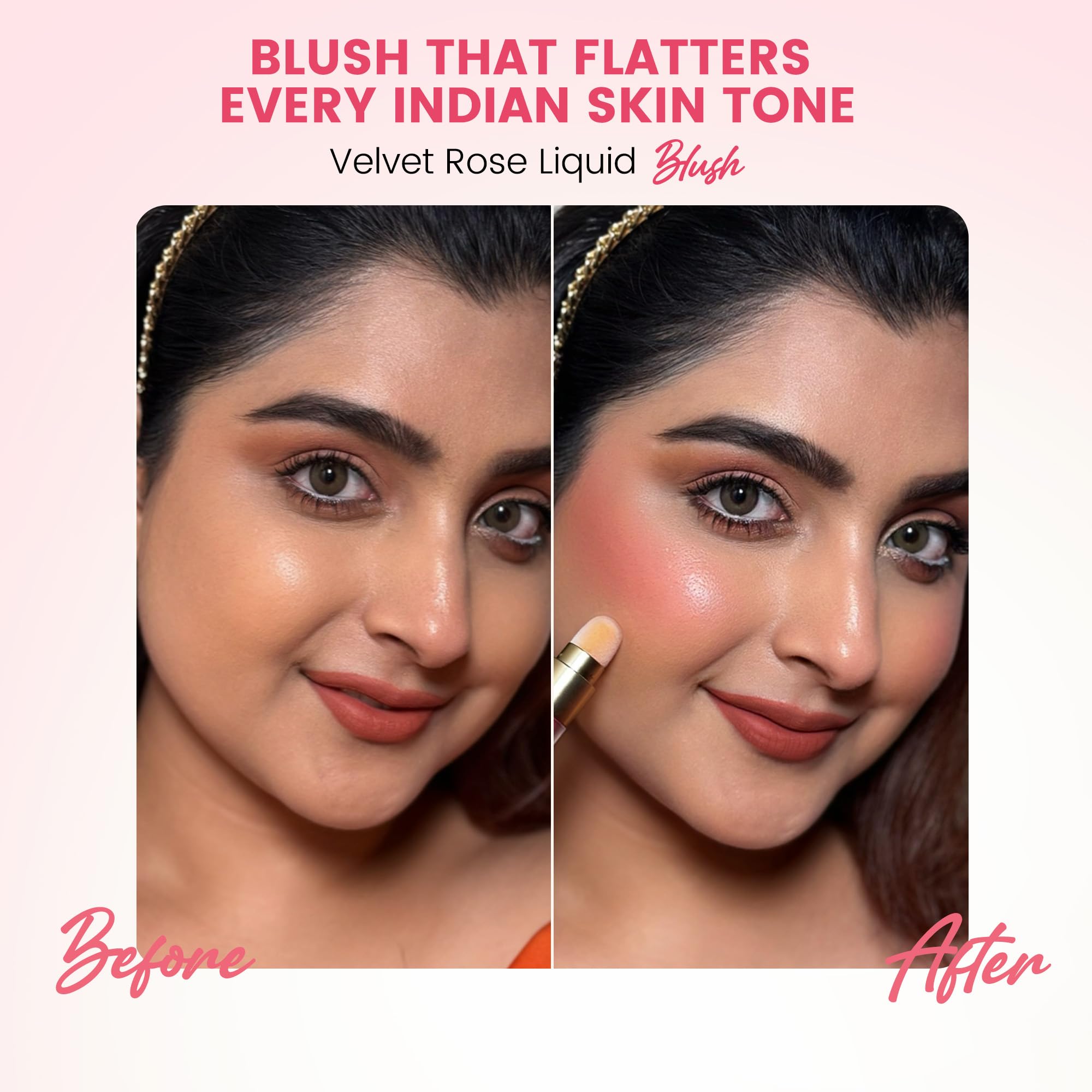 Parul Garg Beauty Velvet Rose Liquid Blush – Lightweight, Blendable & Hydrating | Soft, Natural Glow | Enriched with Shea Butter & Jojoba Oil (Soft Bloom, 3ml) 2